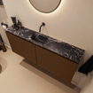 MONDIAZ TURE-DLUX Meuble toilette - 120cm - Rust - EDEN - vasque Lava - position centrale - sans trou de robinet SW1104013