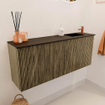 Mondiaz JOYA 100cm meuble de toilette - couleur Dusk - Vasque FAYE position Droite 1 trou de robinet couleur Urban SW1421655