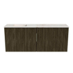 Mondiaz JOYA-DLUX 100cm toiletmeubel - kleur Shadow - Wastafel FAYE positie Links 1 kraangat kleur Frappe. SW1422711