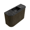 Mondiaz JOYA-DLUX 63.2cm toiletmeubel - ronding links en rechts kleur Shadow - Wastafel FAYE positie Midden Zonder kraangat kleur Lava. SW1422872