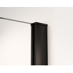 FortiFura Galeria inloopdouche - 100x200cm - helder glas - wandarm - mat zwart SW917232