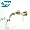 FugaFlow Eccelente Sobrado Robinet lavabo encastrable 2 trous partie encastrab le inclus Laiton brossé SW1123447