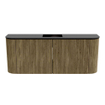 Mondiaz JOYA 103.2cm toiletmeubel - ronding links en rechts kleur Dusk - Wastafel FAYE positie Midden 1 kraangat kleur Urban. SW1421708