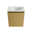 MONDIAZ TURE-DLUX Meuble de toilette 40cm Oro. EDEN lavabo Opalo position droite. Sans trou de robinet. SW1104450
