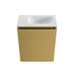 MONDIAZ TURE-DLUX Meuble toilette - 40cm - Oro - EDEN - vasque Opalo - position droite - sans trou de robinet SW1104450