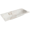 Mondiaz BIG MEDIUM Lavabo encastré - B101xH1.2cm - 1 trou de robinet - cuve au milieu - solid surface Frappe mat (Multi) SW1074693