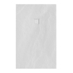BRAUER Asteroid Receveur de douche 100x160 incl. antidérapant et antibactérien marbre minéral blanc mat SW543406