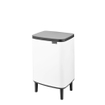 Brabantia Bo Hi Poubelle - 12 litres - seau intérieur en plastique - blanc SW1117400