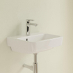 Villeroy & Boch O.novo lave-mains dessous rectifié 45x37cm - av. 1 trou de robinetterie ceramic+ blanc SW448475