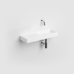 Clou Mini Wash Me lave-mains 56x19cm gauche sans bonde Aluite Blanc mat SW9322