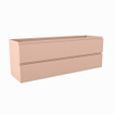 Mondiaz Hay Meuble sous vasque - 140x40x50cm - 2 tiroirs - softclose - 1 découpe droite - Rosee SW1016037