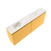 MONDIAZ TURE-DLUX Meuble WC 120cm Ocher. EDEN lavabo Frappe position gauche. Sans trou de robinet. SW1102921