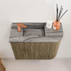 Mondiaz JOYA-DLUX 51.6cm toiletmeubel - ronding rechts kleur Dusk - Wastafel FAYE positie Links 1 kraangat kleur Sombra. SW1426152