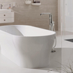 GROHE Essence New Afbouwdeel vrijstaande badkraan - omstel - draaibare uitloop 27.7cm - handdouche - doucheslang - chroom 0442596