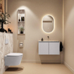 MONDIAZ TURE-DLUX 80cm toiletmeubel Cale. EDEN wastafel Glace positie midden. Zonder kraangat. SW1103166