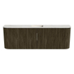 Mondiaz JOYA-DLUX 123.2cm toiletmeubel - ronding links en rechts kleur Shadow - Wastafel FAYE positie Midden Zonder kraangat kleur Ostra. SW1423039