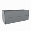 Mondiaz TENCE wastafelonderkast - 120x45x50cm - 2 lades - uitsparing rechts - push to open - softclose - Plata SW1016306