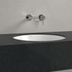 Villeroy & boch architectura lavabo à poser 45x45x17,5cm rond avec trou de trop-plein blanc alpin brillant céramique+ SW762386