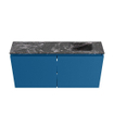 MONDIAZ TURE-DLUX Meuble toilette - 100cm - Jeans - EDEN - vasque Lava - position droite - 1 trou de robinet SW1103851