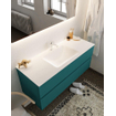 Mondiaz VICA ensemble de meuble de salle de bain - 120cm - meuble sous-vasque smag - 2 tiroirs - lavabo cloud milieu - 1 trou de robinet - version XL 60cm haut SW1090073