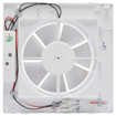 Sanivesk Standard ventilateur - Ø150 Sur interrupteur (lumière) - Carré - Blanc SW1212656