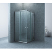 Xellanz Eco hoekinstap cabine met 2 schuifdeuren 1000 x 1000 x 1900 x 5 mm nano helder glas/chroom SW536668