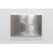 FugaFlow Metal Bedieningsplaat - bedieningspaneel voor Geberit UP320 inbouwreservoir - dualflush - ronde knoppen - metaal RVS SW999934