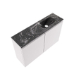 MONDIAZ TURE-DLUX meuble de toilettes 80cm Cale. EDEN lavabo Lava position droite. Sans trou de robinet. SW1103718