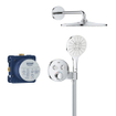 GROHE QuickFix Precision SmartControl Système de douche encastré - tête de douche mono Vitalio Rain 310 - chrome. SW1120182