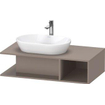 Duravit D-neo Meuble sous vasque 100x55x26cm sans tiroirs Basalte mat SW641052