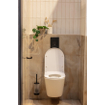 QeramiQ Dely WC suspendu à fond creux Rimless 36.3x51.7cm avec abattant softclose Blanc mat SW543432