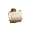 Fortifura Calvi toilet accessoireset - toiletrolhouder - met klep - pedaalemmer - 5 liter - geborsteld messing SW1441967