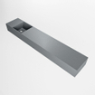 Mondiaz TYNE Fontaine - 120x23x12cm - lavabo à gauche - sans trous de robinet - solid surface - Plata SW1026182