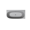 Riho Phatos Baignoire semi-autoportante - 170x80cm - angle droit - acrylique - stone grey mat (gris) SW1185387