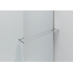 Aloni paroi de douche - 100x200cm - coins arrondis - verre de sécurité - 6mm - porte-serviettes - chrome SW1418825
