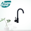 FugaFlow Eccelente Sobrado Badkamer wastafelkraan - hoog - draaibare uitloop - mat zwart - Black Friday - SW1123452