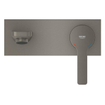 GROHE Lineare élément de finition économique pour robinet encastré mural l-size avec bec 20,7cm brushed hard graphite SW444192