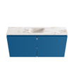 MONDIAZ TURE-DLUX 100cm meuble de toilettes Jeans. EDEN lavabo Frappe position milieu. Sans trou de robinet. SW1102805
