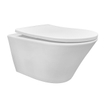 Wiesbaden Vesta WC suspendu rimless avec abattant slim Shade softclose et quick release mat blanc SW373888