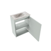 MONDIAZ TURE-DLUX 40cm toiletmeubel Greey. EDEN wastafel Glace positie links. Met 1 kraangat. SW1103302