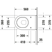 Duravit Starck 3 Cuvette au sol Btw avec bord de rinçage à fond profond Pk blanc SW114651