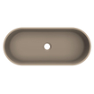 Arcqua Case vasque à poser - ovale - 60x26cm - mat truffe SW1209136