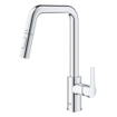 GROHE Start QuickFix Keukenkraan - met uittrekbare handdouche - met dual spray - voorsprong 22.1cm - chroom SW1028229