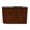 Mondiaz JOYA 61.6cm toiletmeubel - ronding links kleur Ruby - Wastafel FAYE positie Rechts 1 kraangat kleur Urban. SW1421869