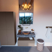 Mondiaz ALAN-DLUX Ensemble de meuble - 80cm - meuble Smoke mat - 1 tiroir - Lavabo Cloud Lava suspendu - vasque Centre - 0 trous de robinet SW807908