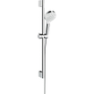 Hansgrohe Showerselect Ensemble de douche - élément encastré - mitigeur thermostatique - pomme de tête - ecosmart - bras de douche - support de douchette - barre coulissante - flexible de douche - chrome SW1204547