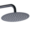 Xellanz Twenty eco ensemble de douche de pluie thermostatique apparent rond noir mat SW481874