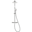 Duravit Shower Systems Douchesysteem - thermostatisch - HOH=15cm - hoofddouche Ø25.2cm - handdouche rond - glans chroom SW962518