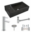 Wiesbaden One pack Raw fontein links 40x22x10 cm hardsteen gezoet SW95994