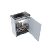 MONDIAZ TURE-DLUX Meuble WC 40 cm Clay. Lavabo EDEN Lava position gauche. Avec 1 trou de robinet. SW1103700